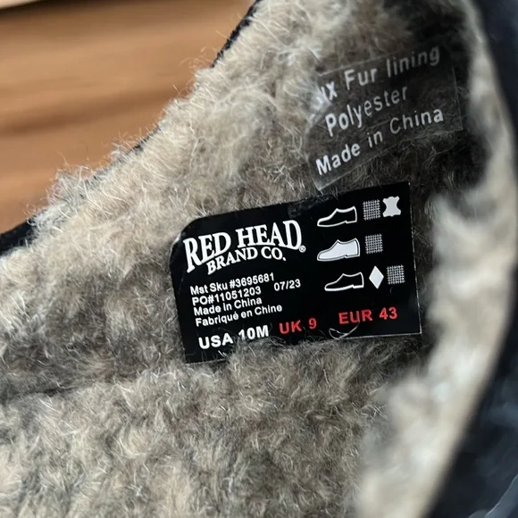 Redhead Felt Clog Gray/Black Men’s NWB - SZ: 10M - Picture 5 of 10